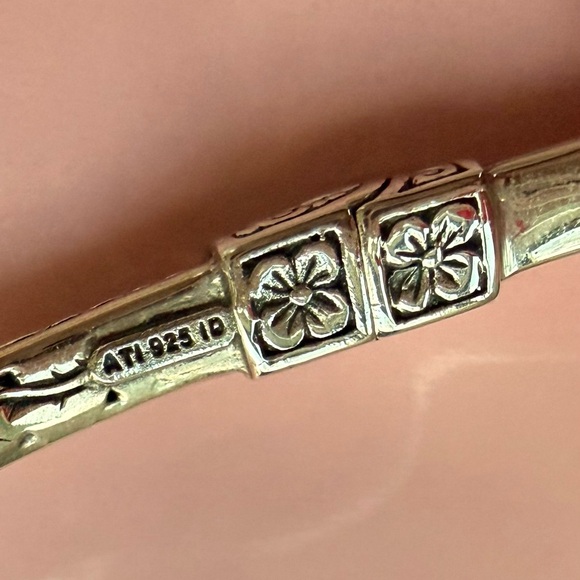 Elegant silver bracelet with blue gemstone - Picture 9 of 11